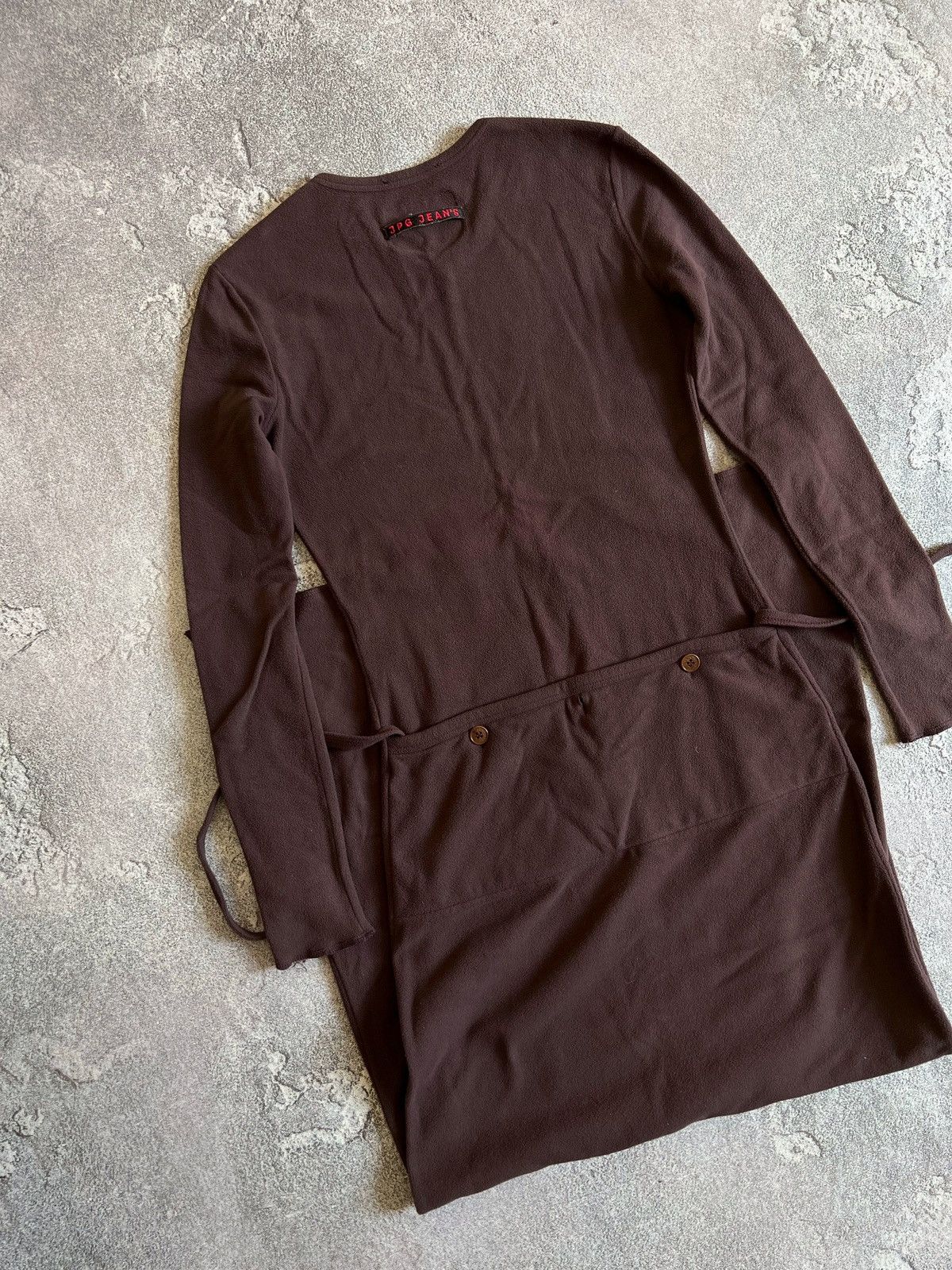 Jean Paul Gaultier × Vintage Vintage 00’s Jean Paul Gaultier JPG Jeans Fleece Dress 0002 Size S / US 4 / IT 40 - 4 Thumbnail