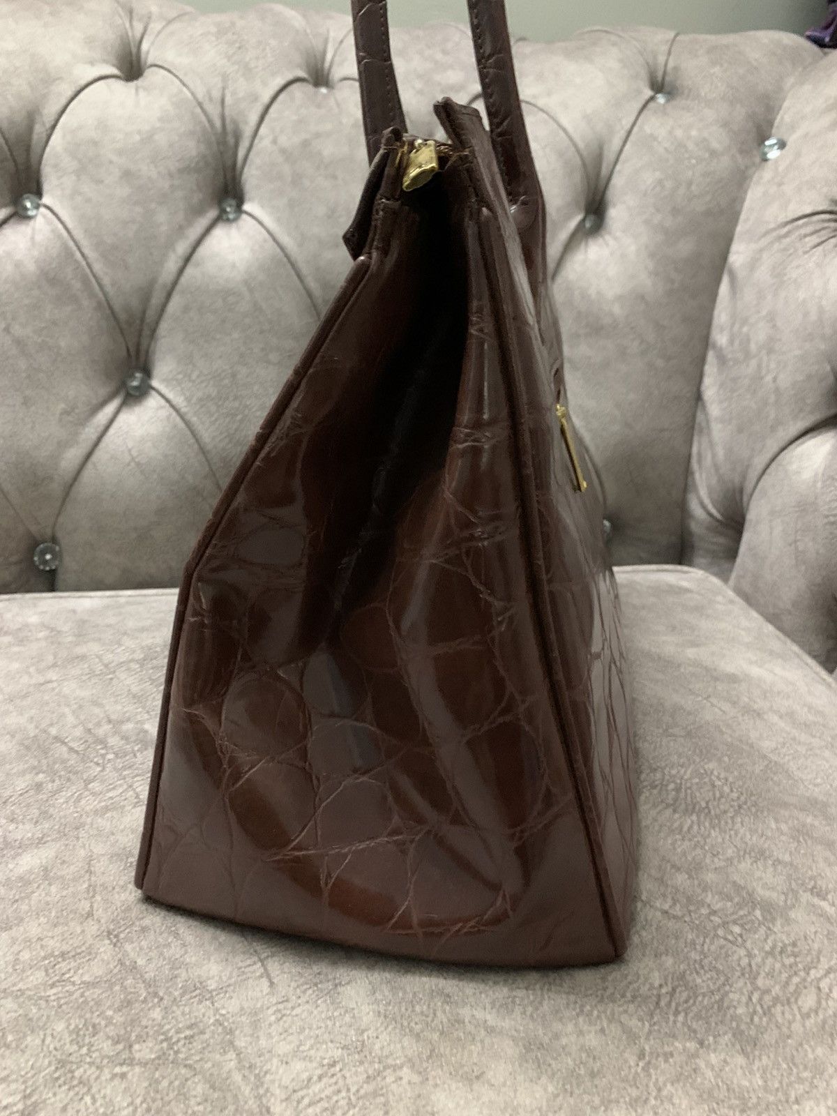 Handmade Birkin Bag Japanese Brand Faux Leather Size ONE SIZE - 8 Thumbnail