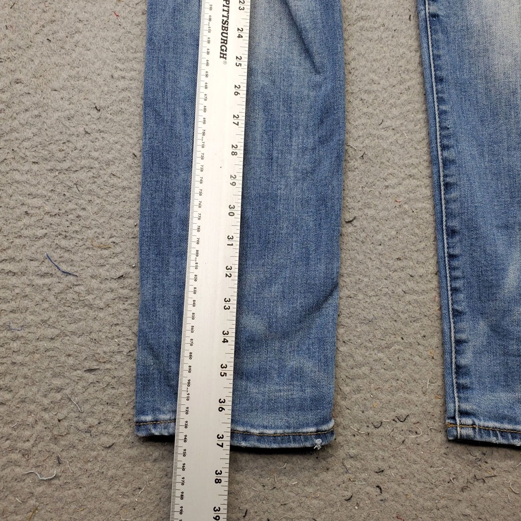 American Eagle Outfitters American Eagle Outfitters Jeans Mens 29x30 Blue Denim Distressed Straight Next Level Flex Jeans Size US 29 - 3 Thumbnail