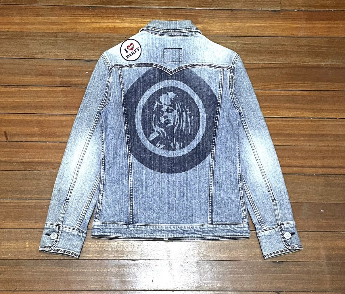 Hysteric Glamour × Japanese Brand × Vintage Very Rare Vintage Brand Hysteric Glamour Denim Jacket 1990s Size US M / EU 48-50 / 2 - 2 Thumbnail