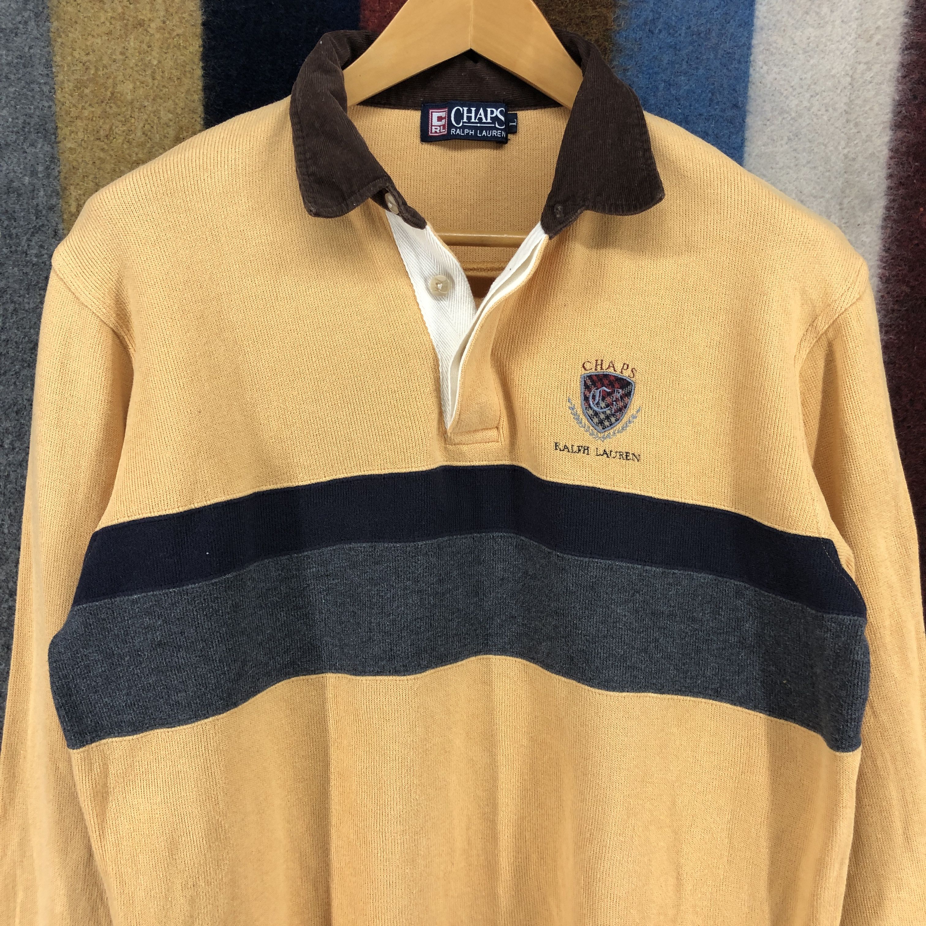 Chaps Ralph Lauren CHAPS RALPH LAUREN Polo Sweatshirt #0601/Z Size US M / EU 48-50 / 2 - 2 Thumbnail