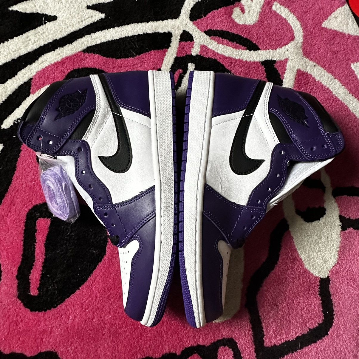 Jordan Brand Jordan 1 Retro High Court Purple White Size US 10 / EU 43 - 5 Thumbnail