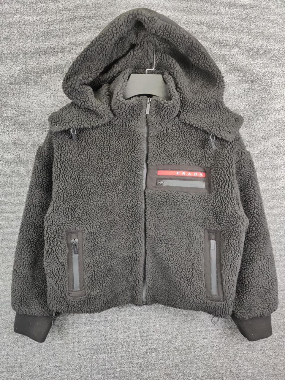 Prada Prada Recycled Technical Fleece Sherpa Hoodie Jacket Size US L / EU 52-54 / 3 - 2 Thumbnail