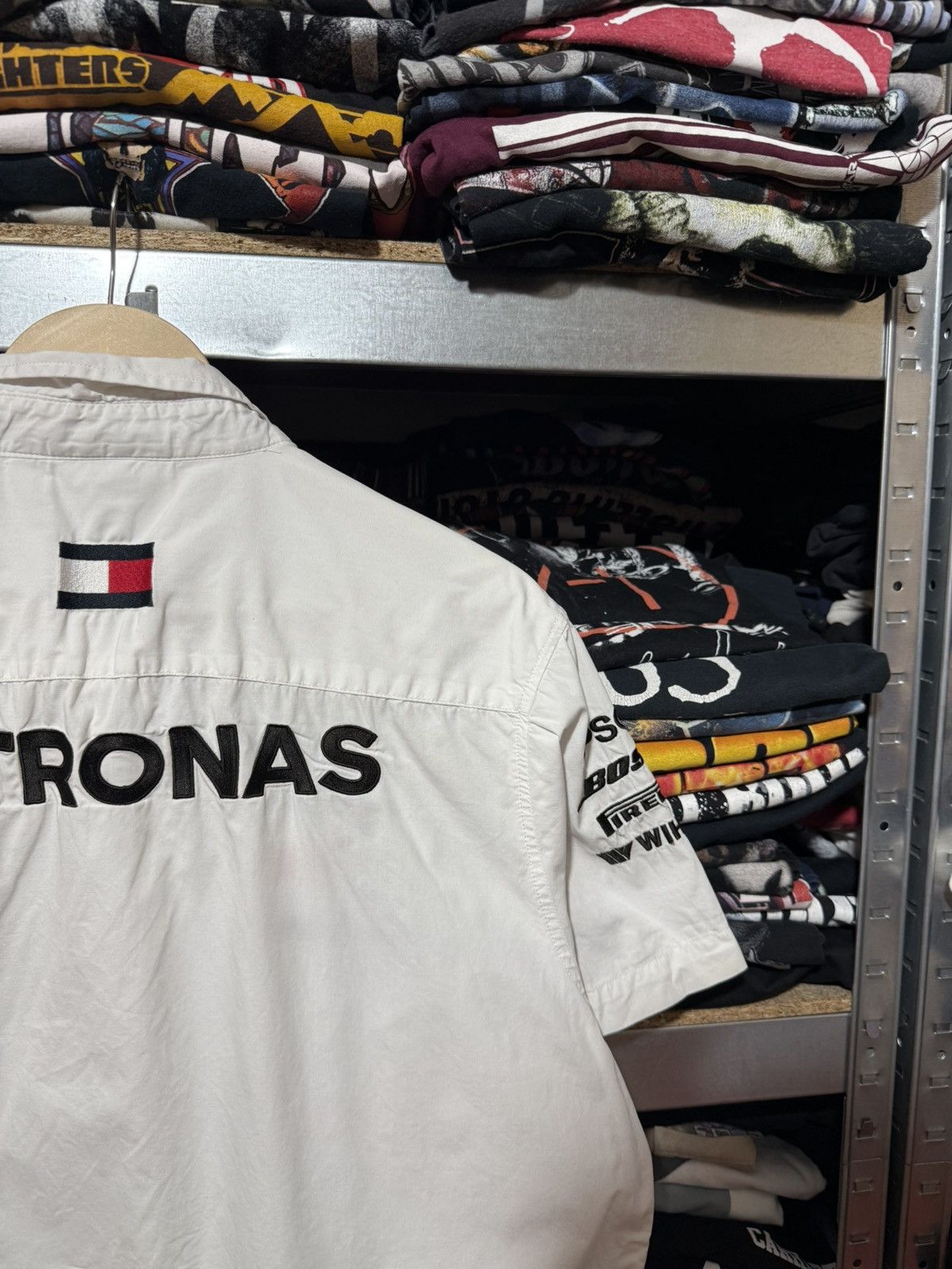 Formula 1 Tommy Hilfiger Mercedes AMG Petronas F1 Button Shirt Y2K Size US XL / EU 56 / 4 - 6 Thumbnail