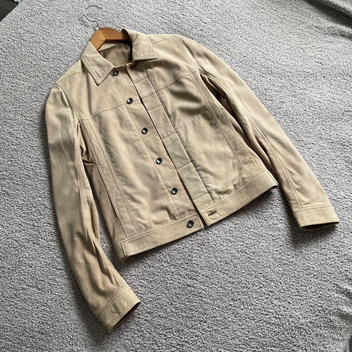 Rick Owens FW15 Lamb Suede Worker Jacket | Grailed