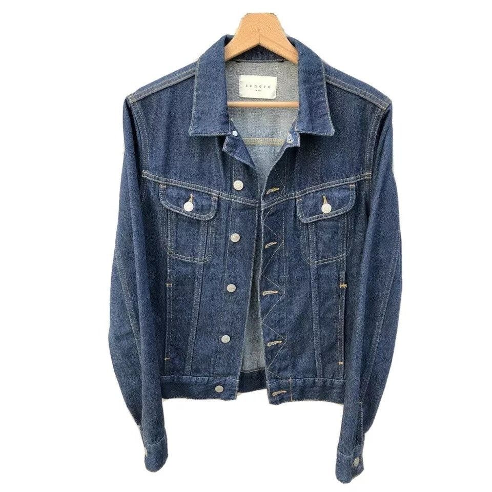 Sandro Sandro Raw Blue Denim Jacket Size S Size US S / EU 44-46 / 1 - 1 Thumbnail
