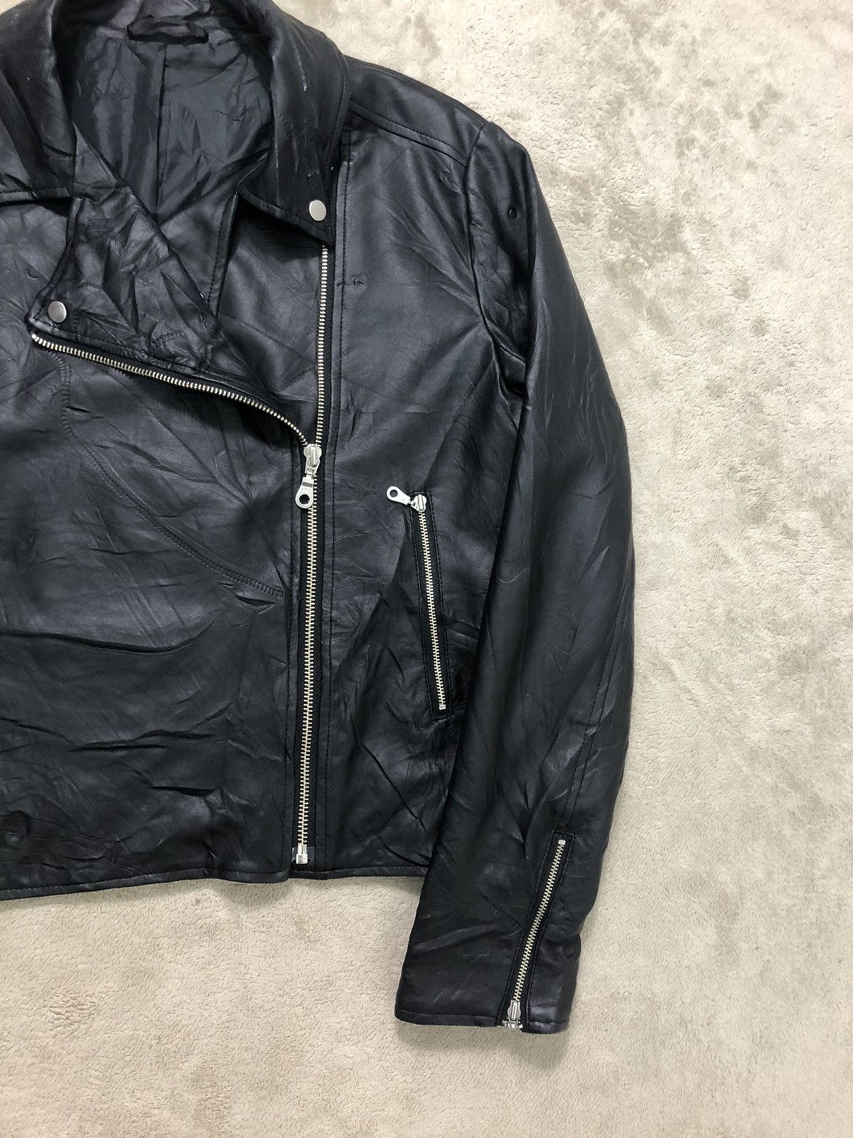 Japanese Brand × Seditionaries Vintage Pvc Leather Crop Jacket Seditionaries Punk Style Size M / US 6-8 / IT 42-44 - 4 Thumbnail