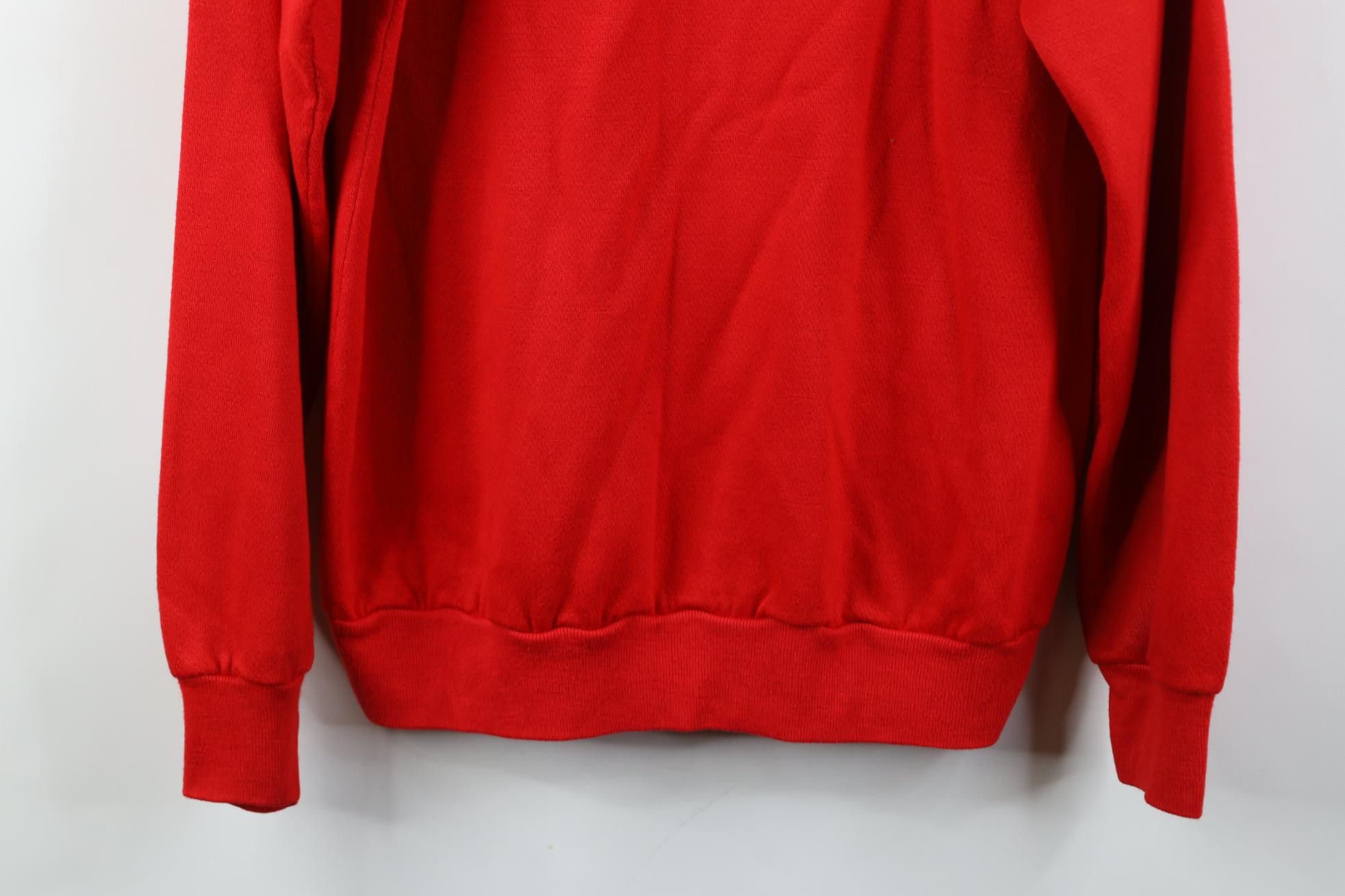 Vintage Vintage 80s 90s Streetwear Faded Henley Sweatshirt Red USA Size US S / EU 44-46 / 1 - 14 Thumbnail