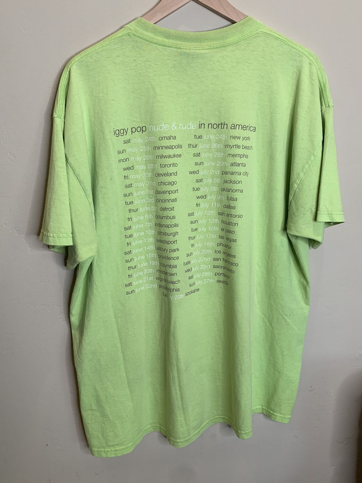 Band Tees × Vintage *RARE* Vintage 1988 Iggy Pop Nude & Rude Tour USA-Made Shirt Size US XL / EU 56 / 4 - 2 Thumbnail