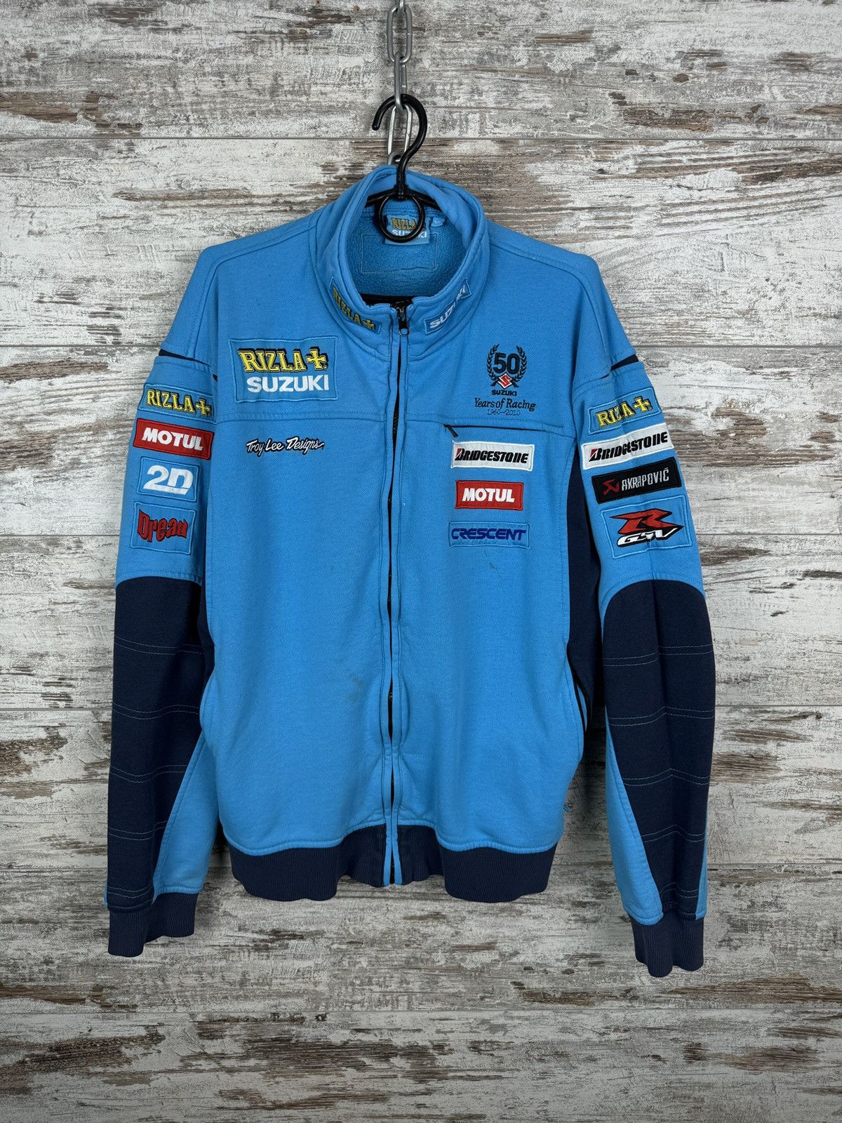 Other Mens Vintage Suzuki zip sweatshirt jacket racing Size US M / EU 48-50 / 2 - 1 Thumbnail