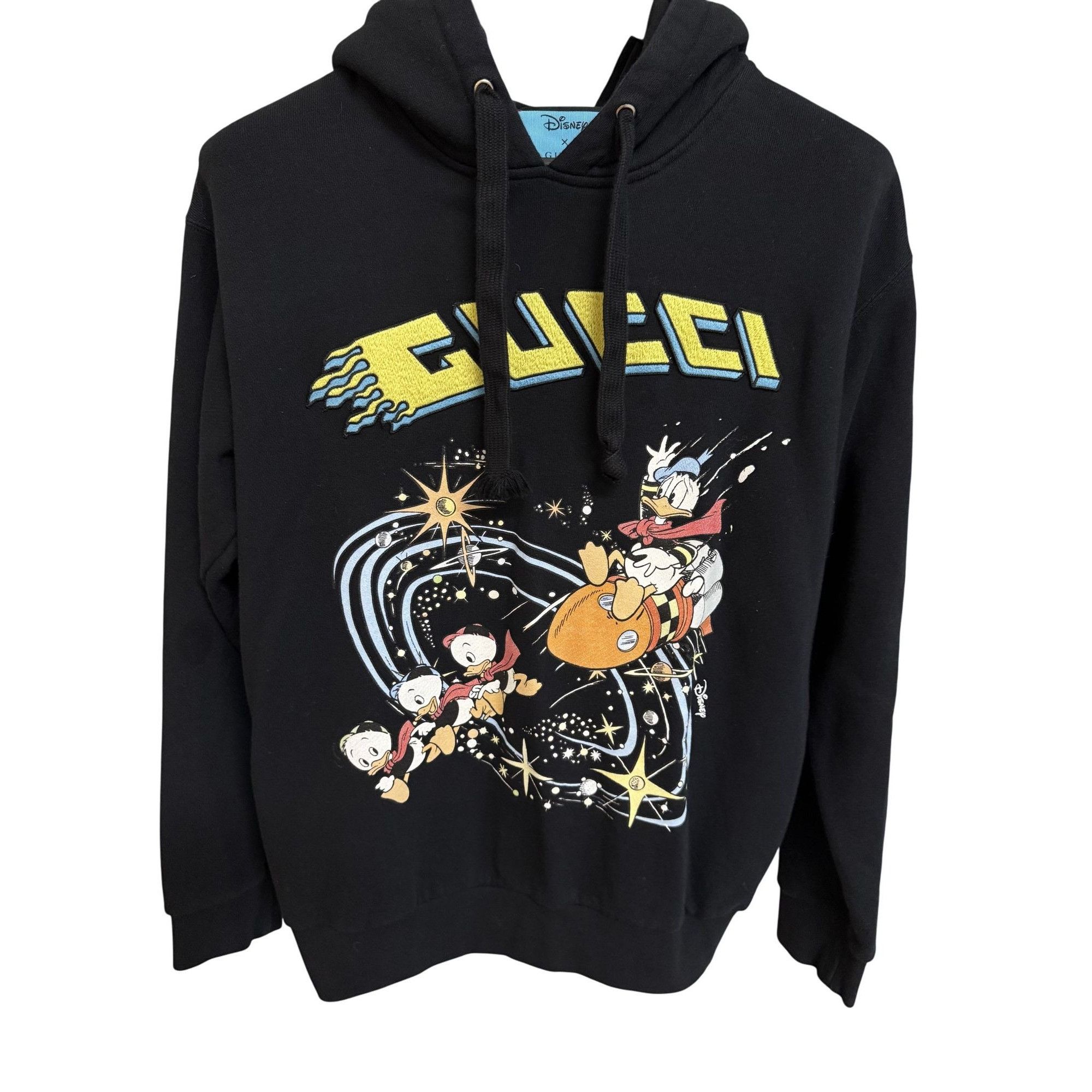 Gucci Gucci X Disney Black Donald Duck Sweatshirt Hoodie S Size S / US 4 / IT 40 - 1 Thumbnail