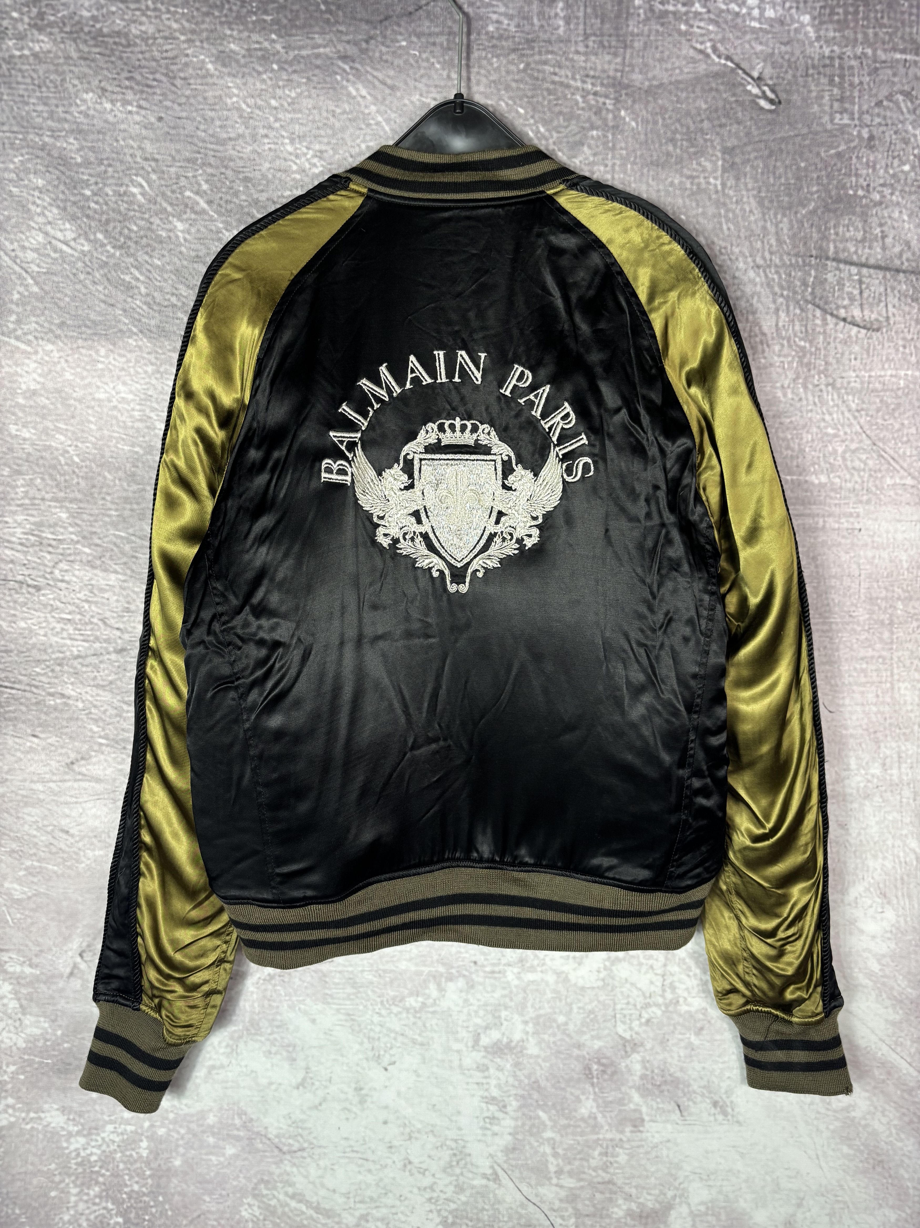 Balmain Embellished Stain Bomber Jacket Japan Made Size US S / EU 44-46 / 1 - 1 Thumbnail
