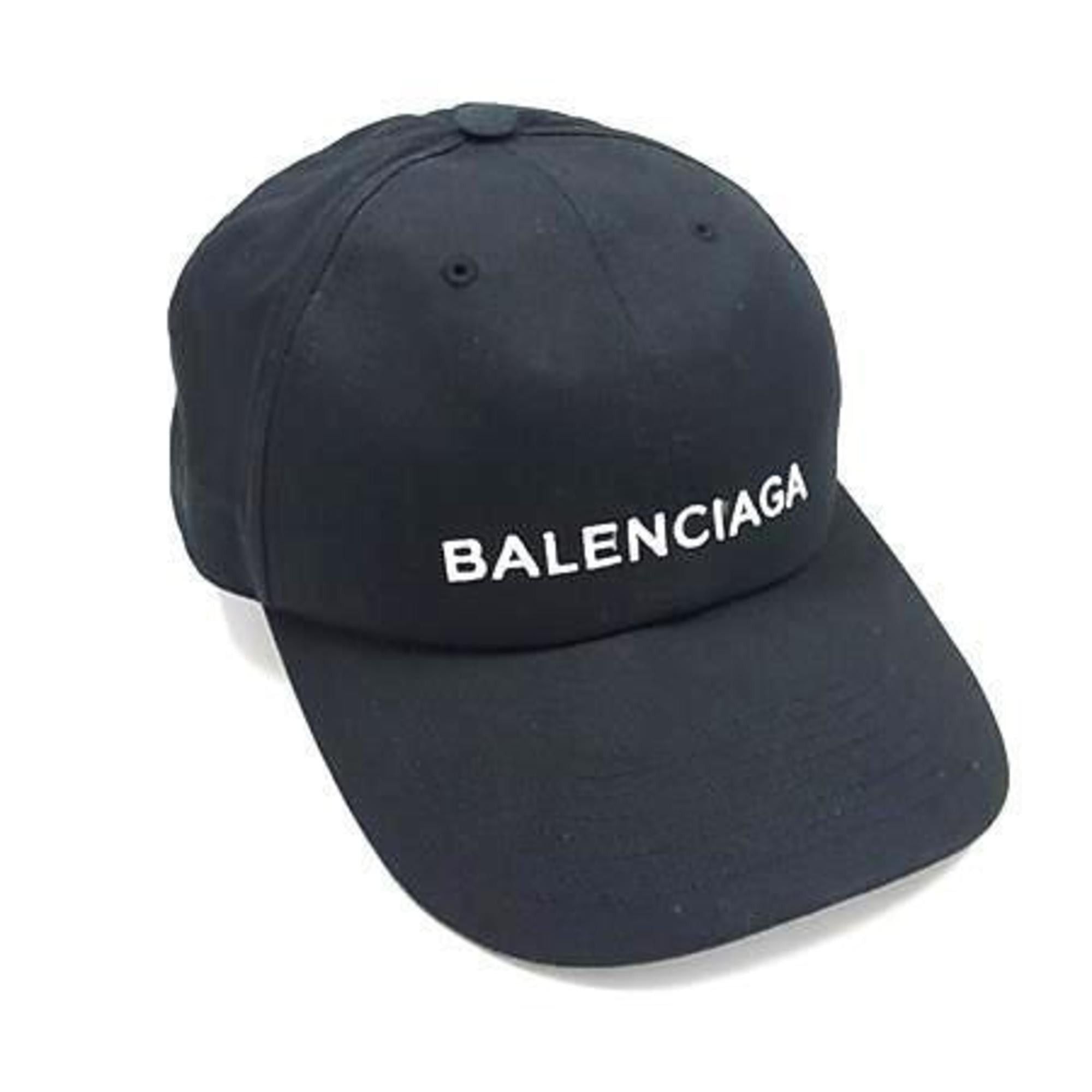 Balenciaga BALENCIAGA Baseball Cap 452245 Black Cotton Men's and Women's Size ONE SIZE - 1 Thumbnail