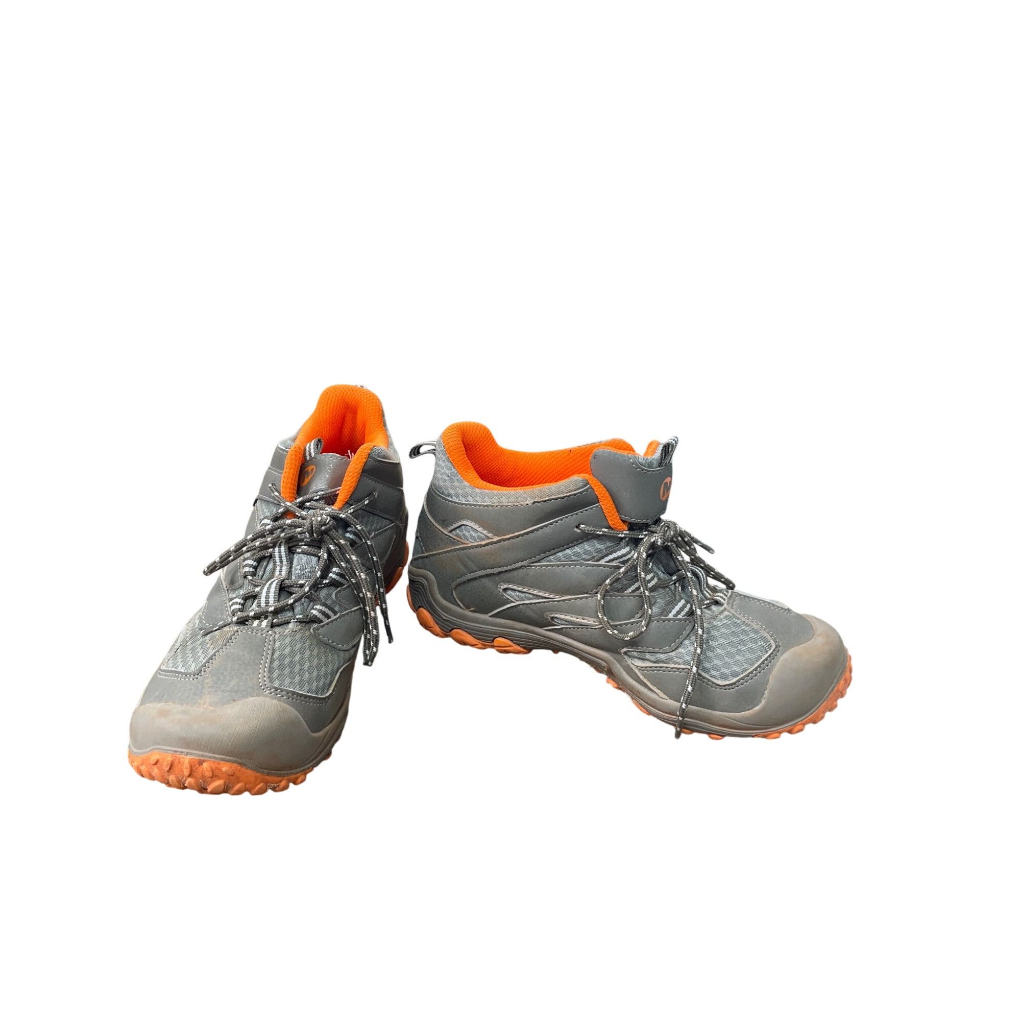 Merrell Merrell womans gray orange waterproof hiking hight top sneak Size US 5.5 / IT 35.5 - 1 Thumbnail