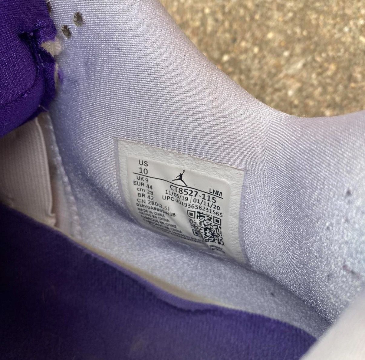 Jordan Brand Jordan 4 Metallic Purple (NO BOX) Size US 10 / EU 43 - 7 Thumbnail