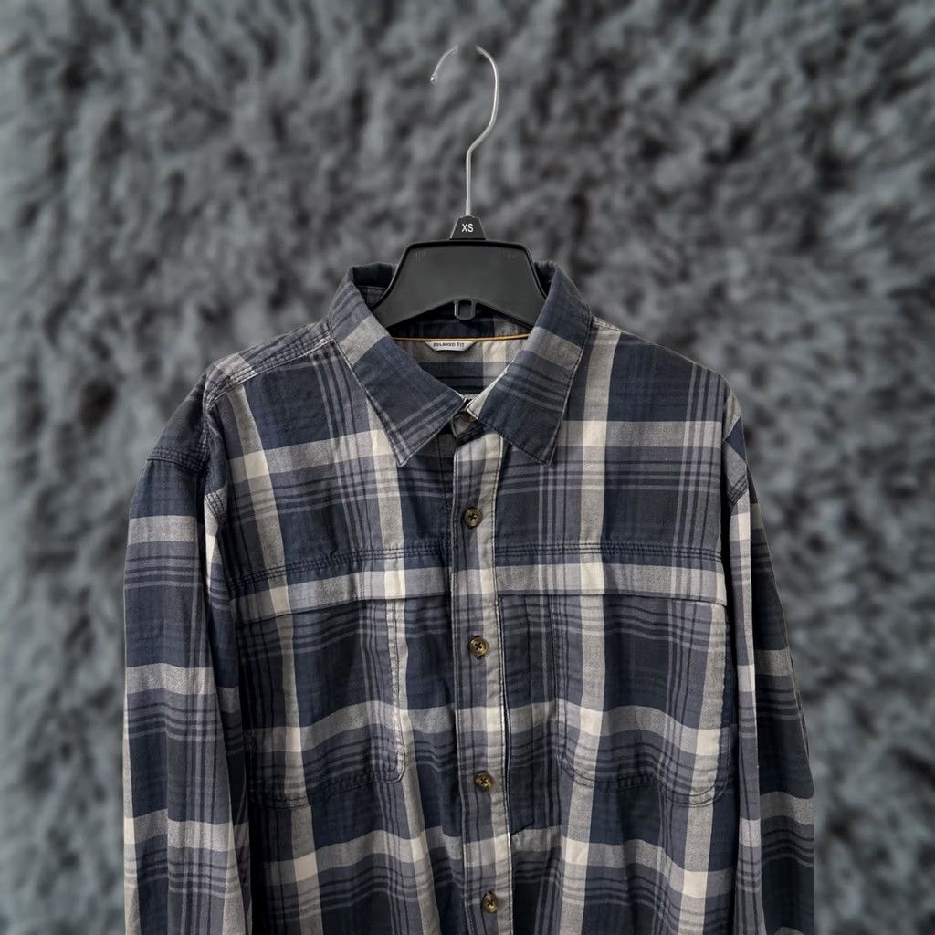Carhartt Carhartt Shirt Mens L Blue Force Reydell Plaid Relaxed Fit Button-Up L/S Size US L / EU 52-54 / 3 - 1 Thumbnail