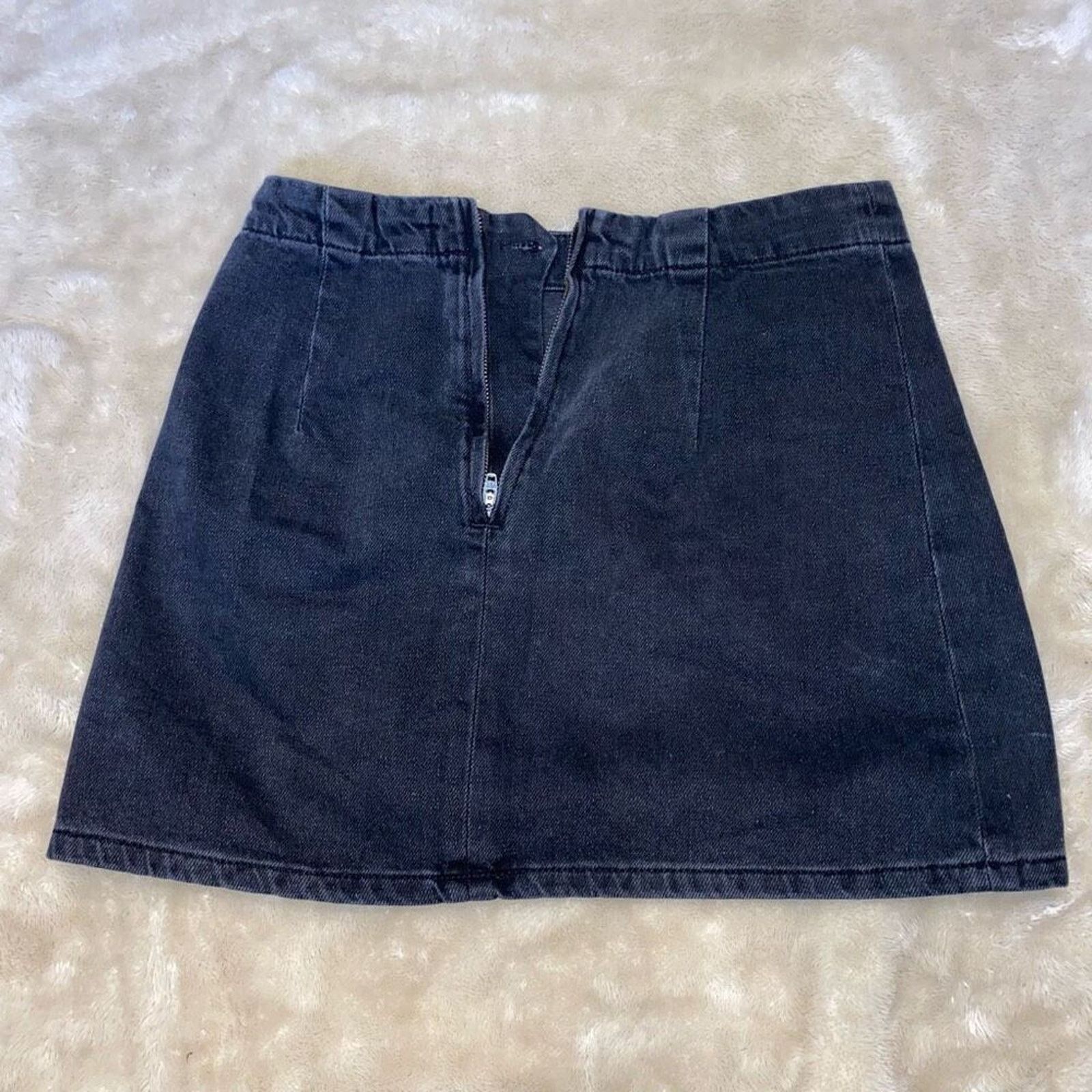 Bdg BDG Urban Outfitters Black Denim Mini Skirt | Sz S Size 27" / US 4 / IT 40 - 3 Thumbnail