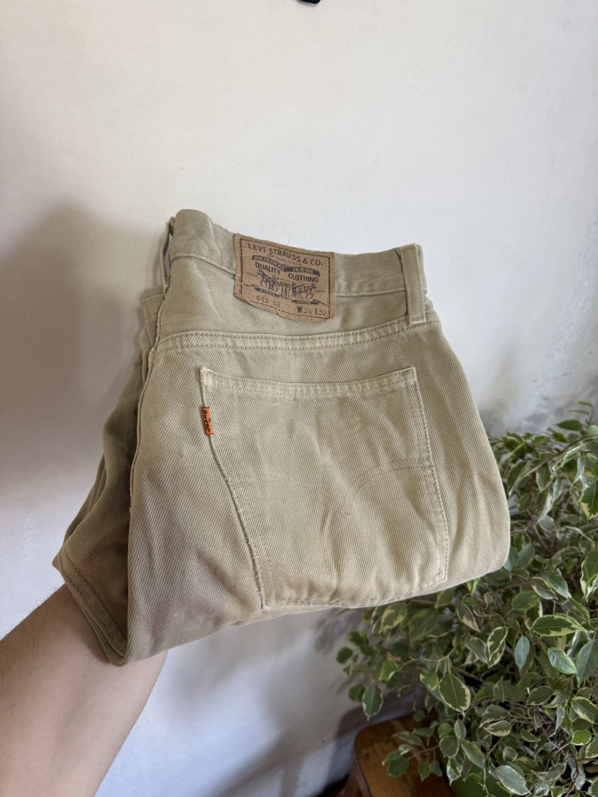 Levi's Levi’s Orange Tab Jeans Beige Size 34 Size US 34 / EU 50 - 6 Thumbnail