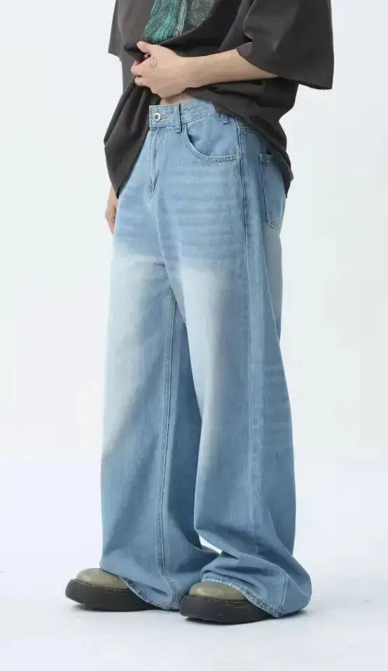Japanese Brand Wide Leg Denim Pant Size US 32 / EU 48 - 5 Thumbnail