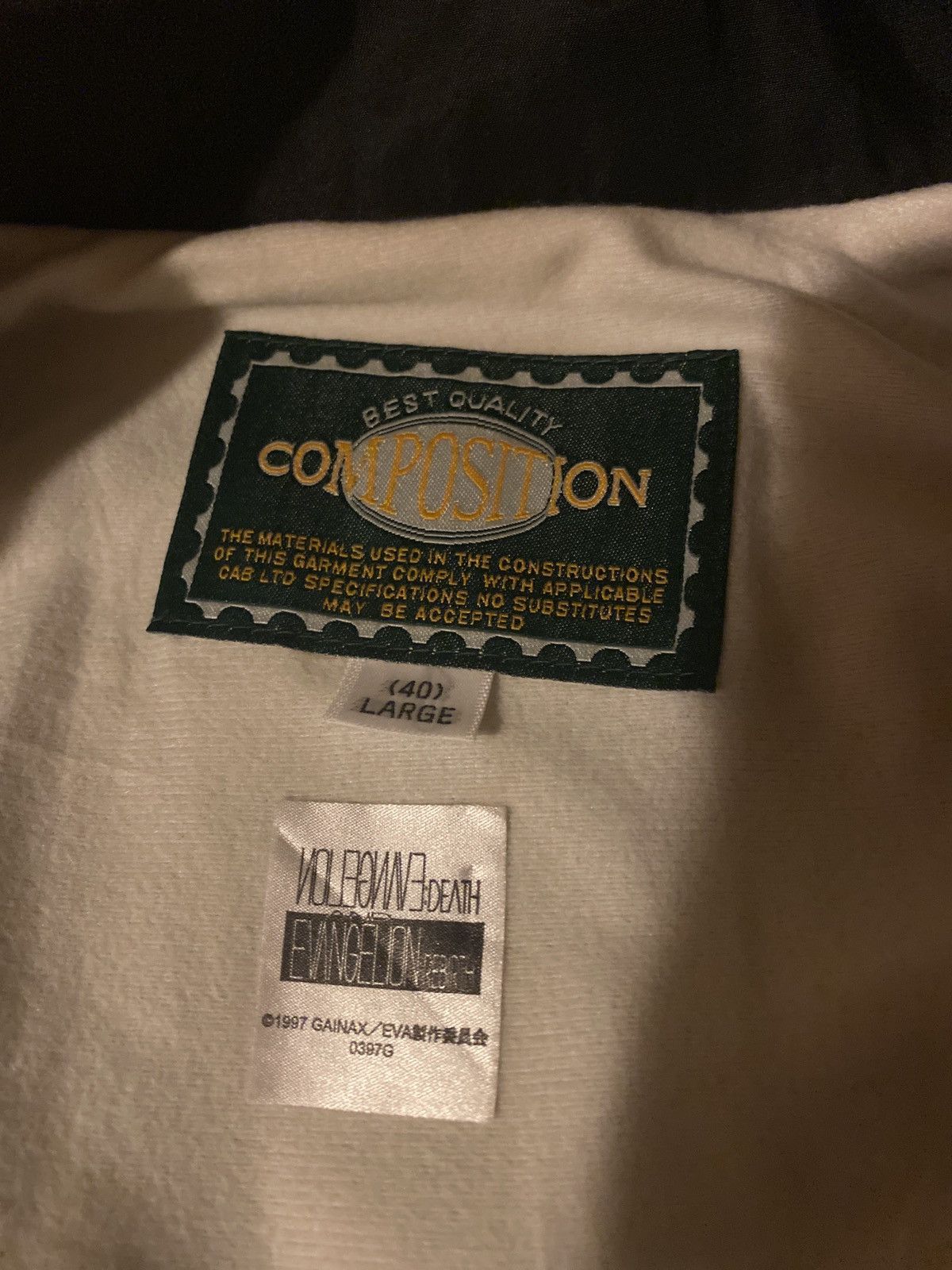 Rap Tees Rare Evangelion 1997 Bomber Jacket Size US L / EU 52-54 / 3 - 10 Thumbnail