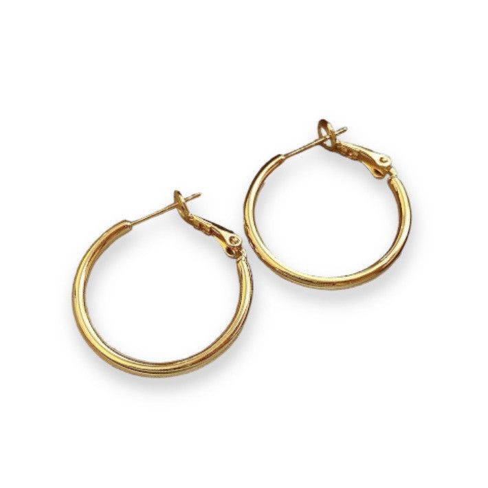 Other Lightweight Gold Hoop Earrings for Women Simple Style Size ONE SIZE - 1 Thumbnail