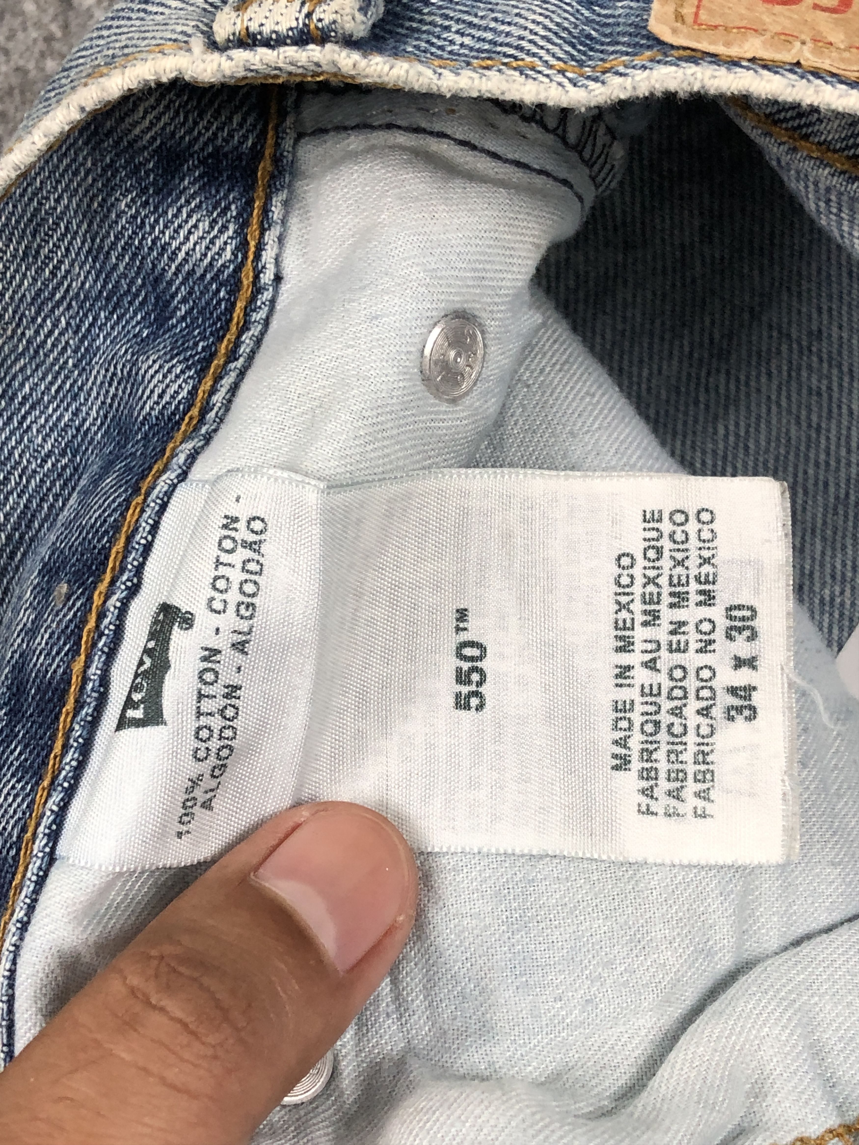 Levi's Lighwash Vintage Levis 550 Jeans DP2523 Size US 32 / EU 48 - 7 Thumbnail