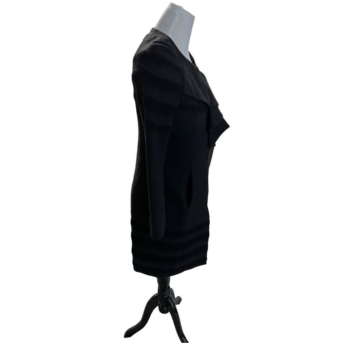 Other Poleci black coat jacket wool blend size 2 Size XS / US 0-2 / IT 36-38 - 3 Thumbnail