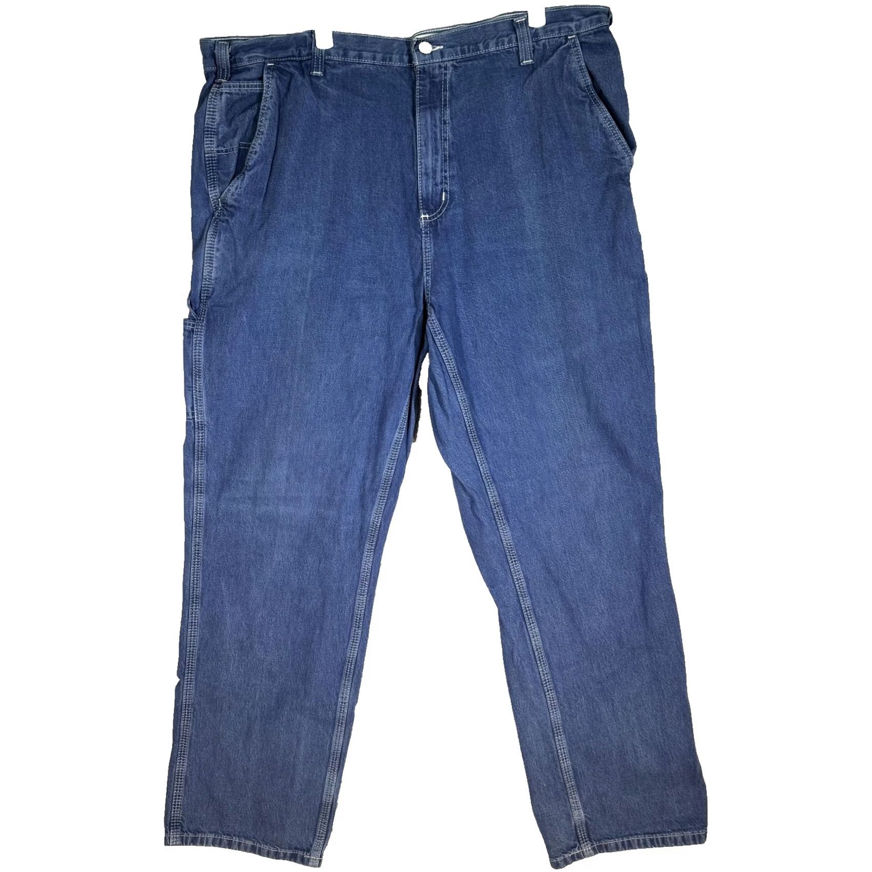 Carhartt VINTAGE Carhartt Jeans Mens 40x32 Blue Dungaree Fit Carpenter Denim Work Utility Zip Fly Size US 40 / EU 56 - 2 Thumbnail