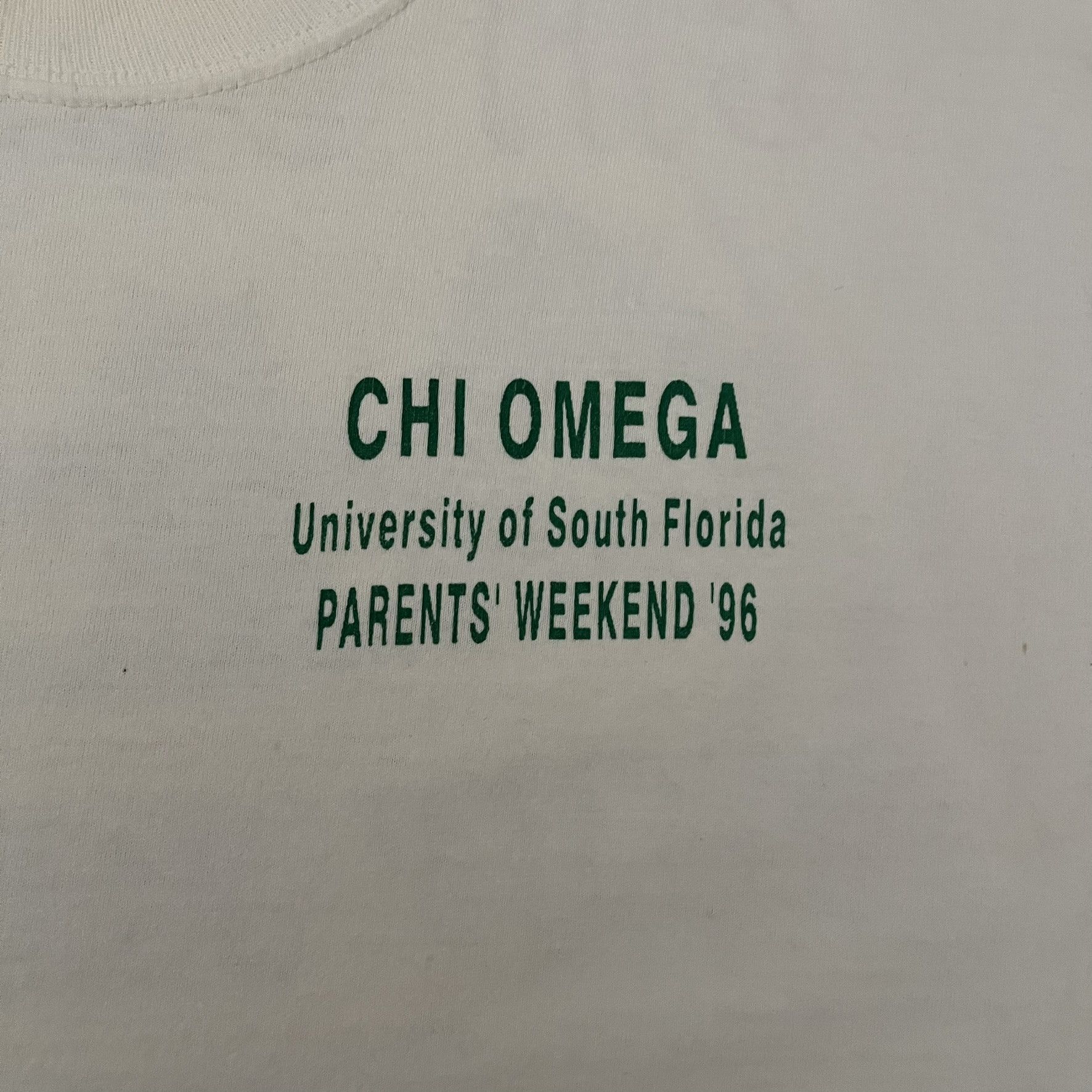 Vintage VTG 90s Chi Omega Parents Owl’s Weekend Event ‘96 Tee Size US XXL / EU 58 / 5 - 4 Thumbnail