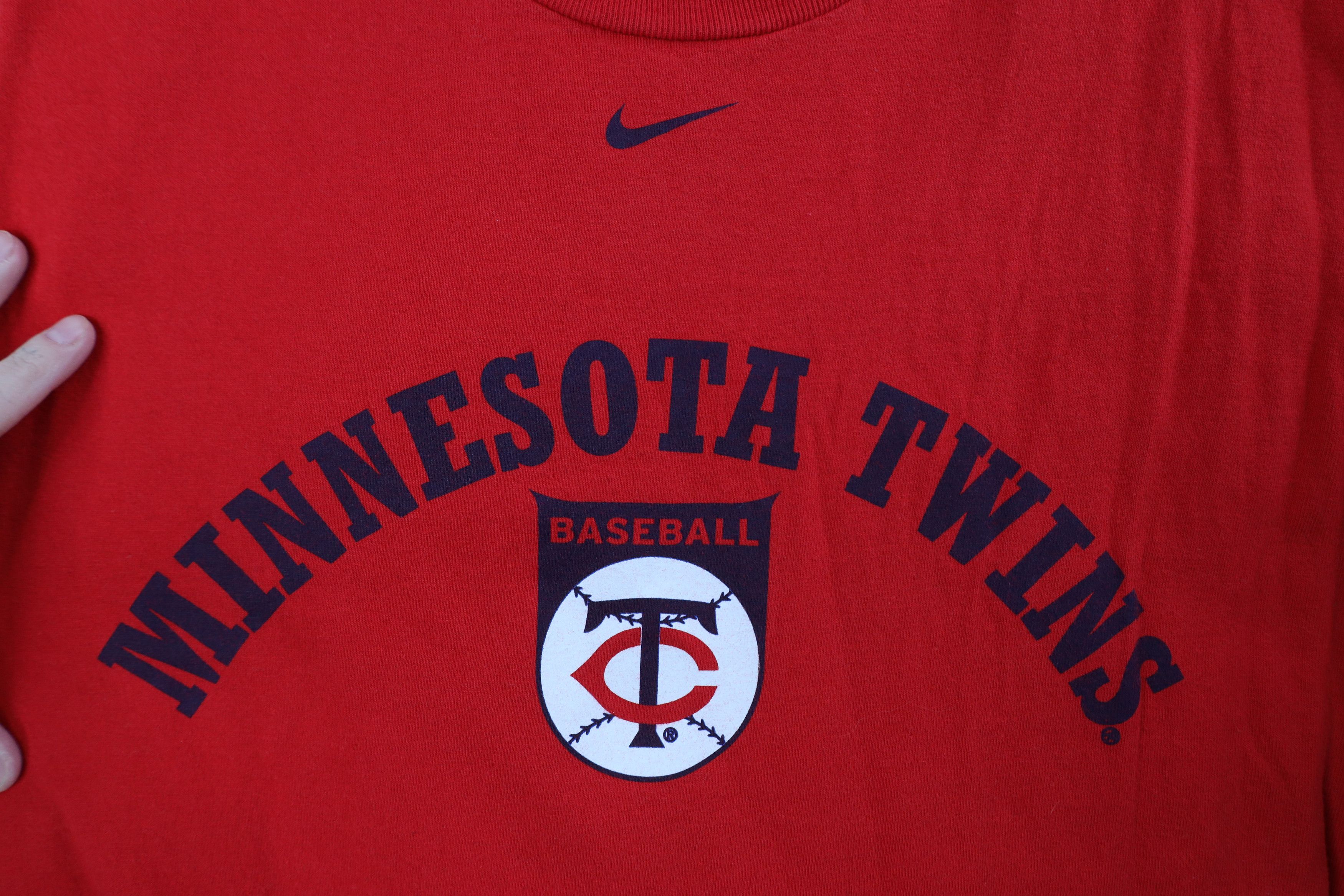 Nike Vintage Nike Swoosh Minnesota Twins Baseball T-Shirt Red Size US M / EU 48-50 / 2 - 6 Thumbnail