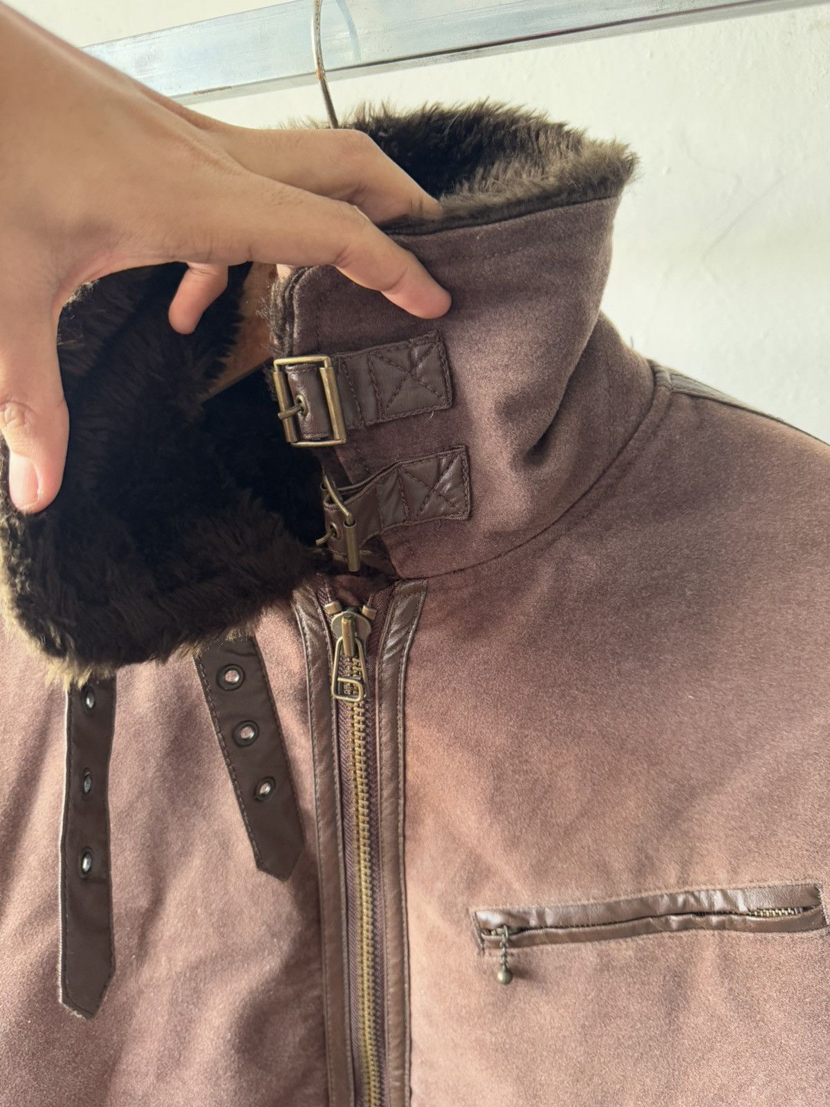 If Six Was Nine Vintage Edwin Lined Fleece Fur Brown Detroit Jacket Size US XL / EU 56 / 4 - 6 Thumbnail