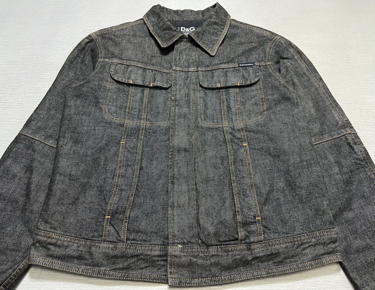 Dolce & Gabbana Dolce & Gabbana - AW03 Velcro Denim Biker Jacket Size US L / EU 52-54 / 3 - 10 Thumbnail