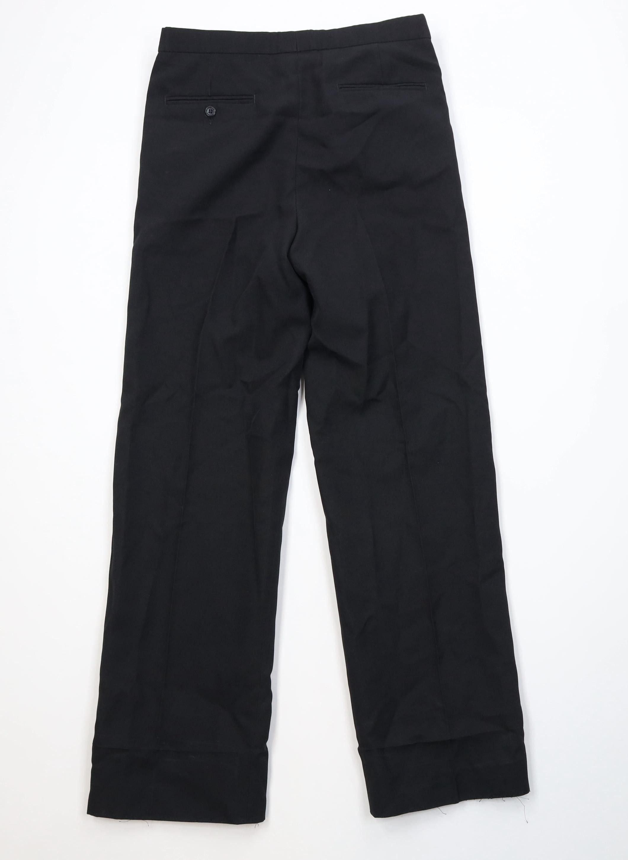 Vintage Vintage 90s Streetwear Knit Buckle Waist Tuxedo Pants Prom Size US 29 - 9 Thumbnail