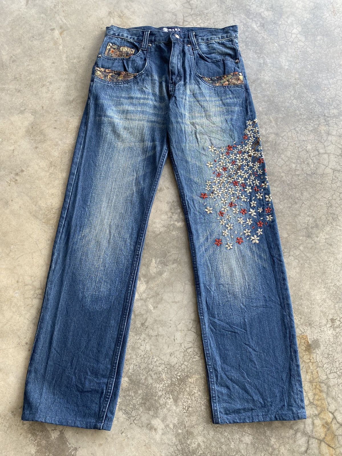 JNCO × Japanese Brand Baggy Jeans Japanese Karakuri Tamashi Minimalis #75 Size US 30 / EU 46 - 5 Thumbnail