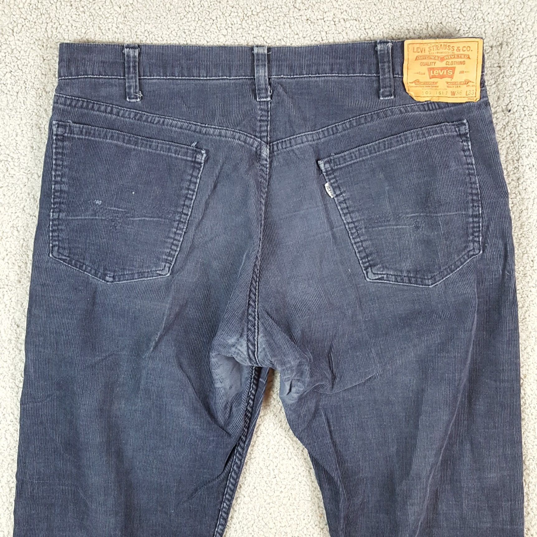 Levi's VINTAGE Levi's Pants Men's 36x33 Straight Leg Corduroy Casual 80s 90s USA Size US 36 / EU 52 - 6 Thumbnail