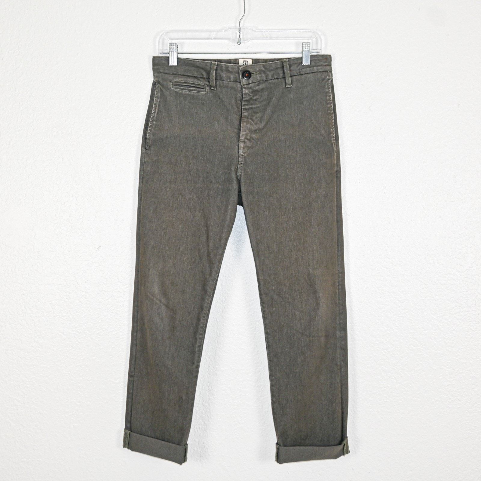 KATO Harashi KATO Axe Denit Chino Pants olive Stretch 28 raw Size US 28 / EU 44 - 1 Thumbnail