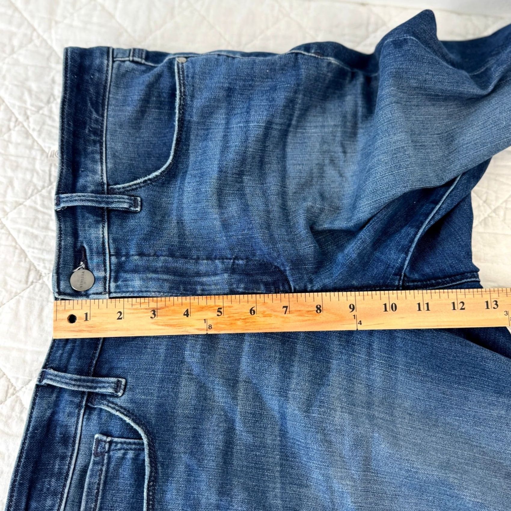 Athleta Athleta Sculpttek Ultra Skinny Ankle Jeans True Blue Size 12 RN 54023 Size 34" / US 12 / IT 48 - 7 Thumbnail