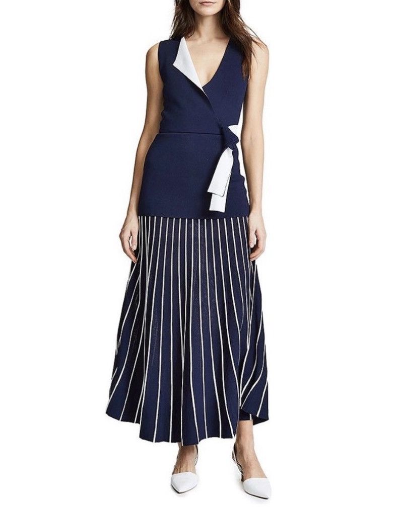 Dion Lee DION LEE Density Pleat Dress Blue White Size s Size S / US 4 / IT 40 - 1 Thumbnail