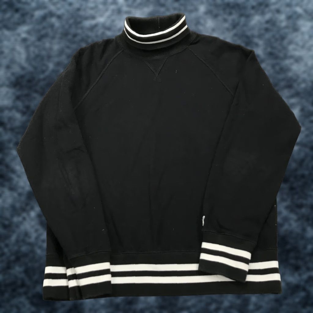 Todd Snyder Todd Snyder Sweatshirt Mens M Black Cotton Fleece Heavyweight Logo Embroidered Pullover Turtleneck Classic 100% Heavyweight Cotton Size US M / EU 48-50 / 2 - 1 Thumbnail