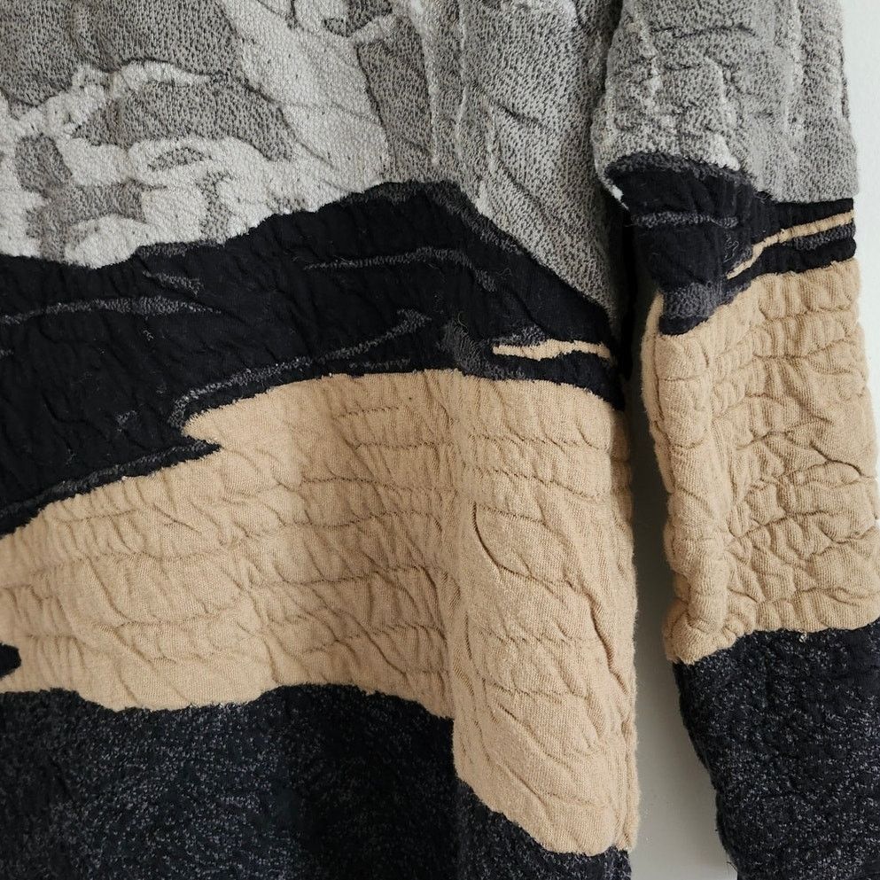 Akris Akris Punto Mountain Intarsia Patchwork Pullover Sz S Size S / US 4 / IT 40 - 7 Thumbnail