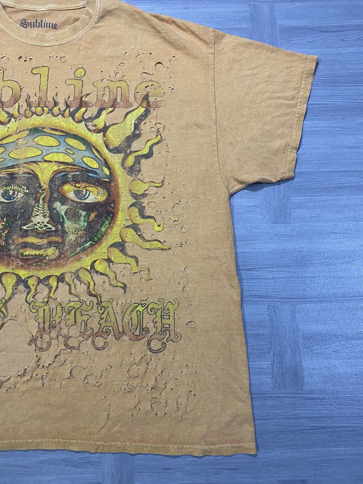 Sublime Sublime Long Beach Oversize Distressed Ska Rock Band Tee O/S Size US M / EU 48-50 / 2 - 5 Thumbnail
