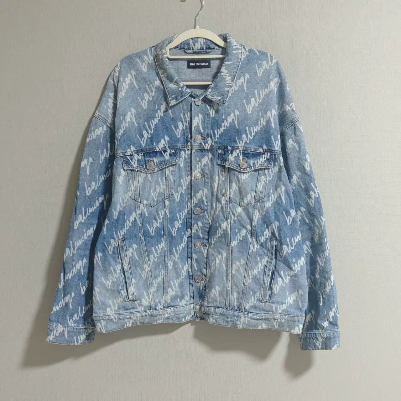 Balenciaga Balenciaga Blue Denim Jacket Size US L / EU 52-54 / 3 - 1 Thumbnail