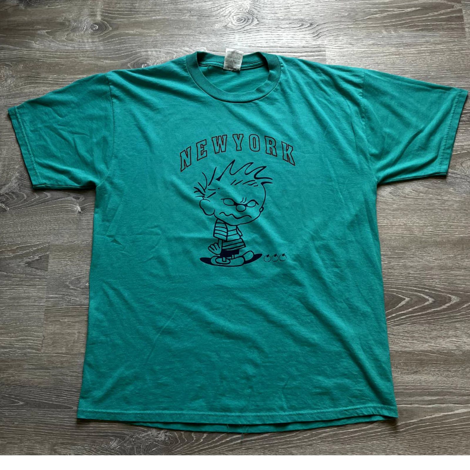 T-shirt Vintage Jerzees Années 80 New York City Opera - Taille L, Couleur Violet