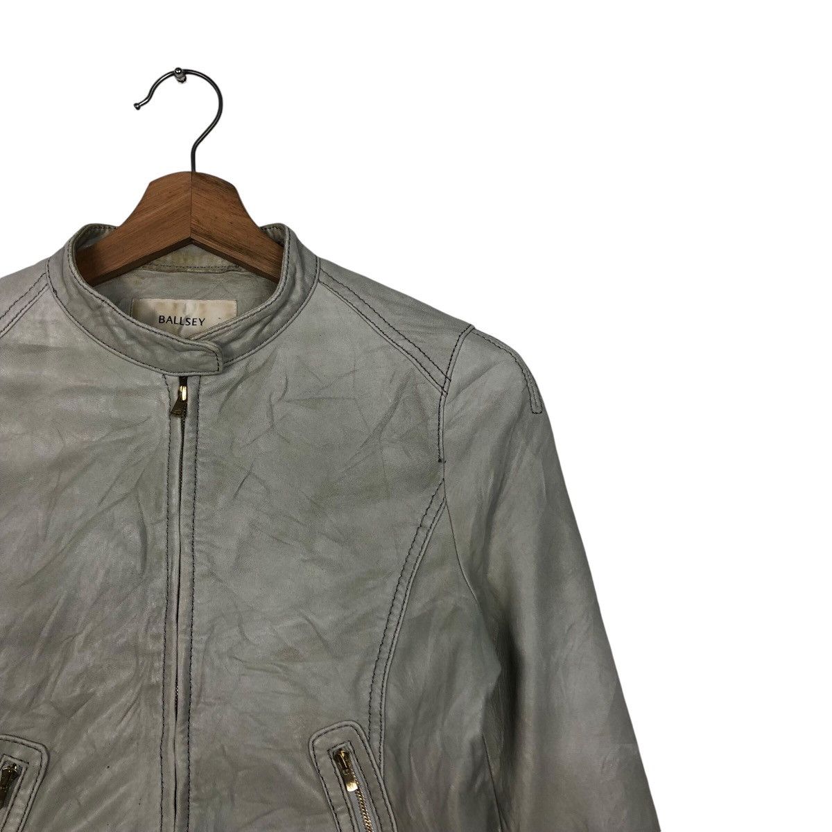 Japanese Brand 📌Vintage Cropped Leather Biker Jacket Ballsey Size US M / EU 48-50 / 2 - 7 Thumbnail