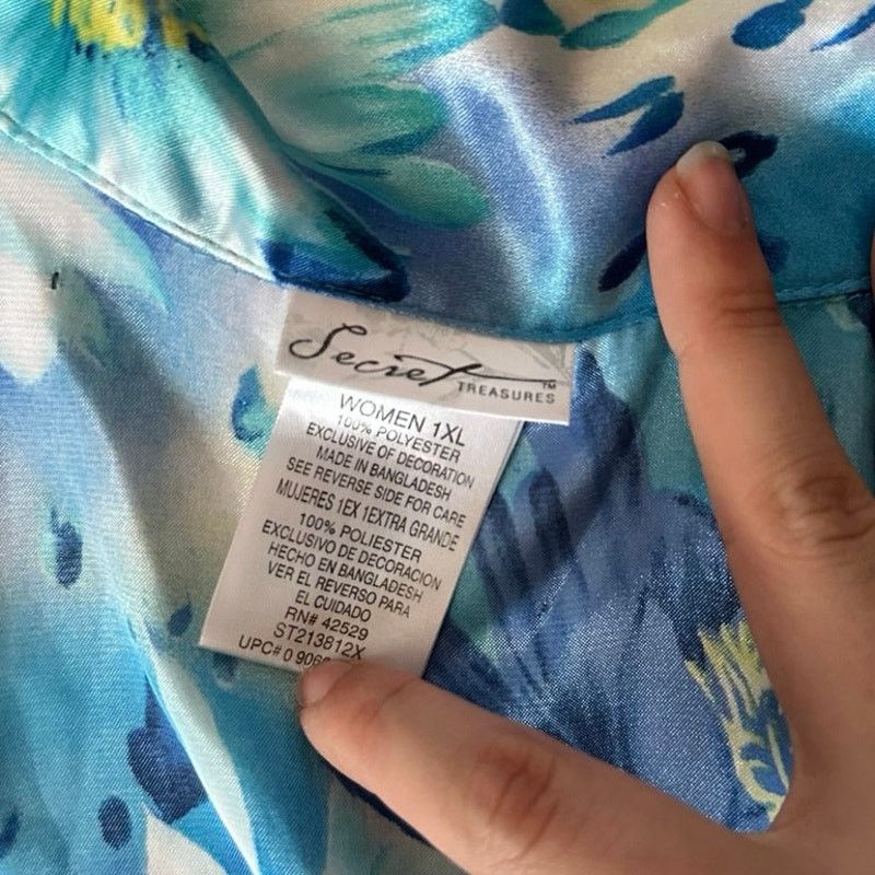 Other secret treasures blue daisy print floral tank top Size XL / US 12-14 / IT 48-50 - 3 Thumbnail