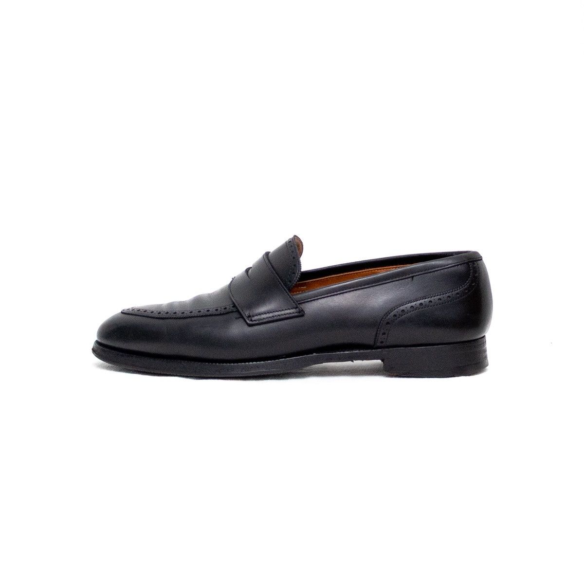 Brooks Brothers × Peal And Co Peal & Co. for Brooks Brothers Black Leather Penny Loafers Size US 9.5 / EU 42-43 - 4 Thumbnail