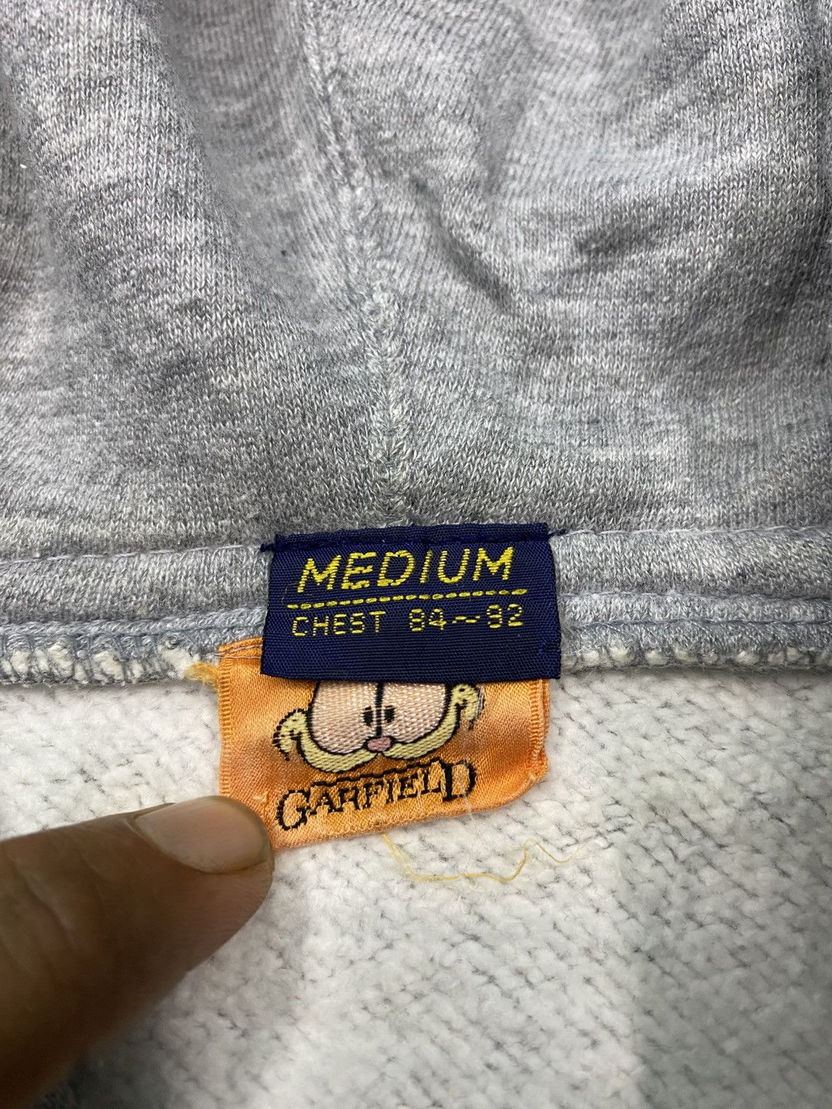 Vintage Vintage 80s GARFIELD real skate hoodie zip up Size US M / EU 48-50 / 2 - 7 Thumbnail