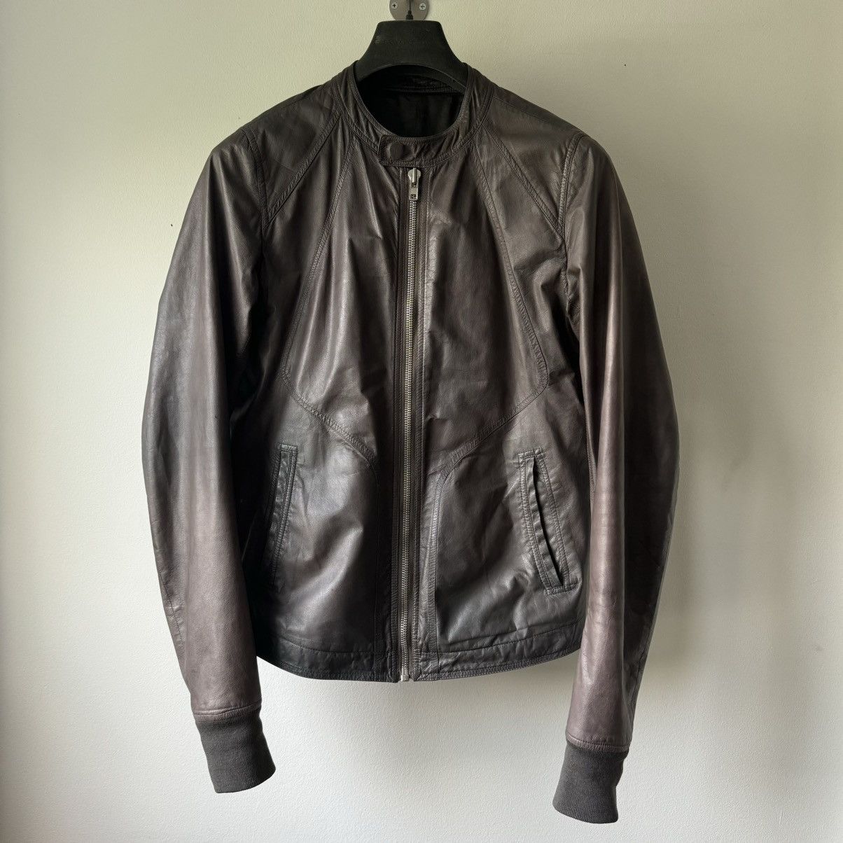 Rick Owens Intarsia Leather Jacket | Grailed