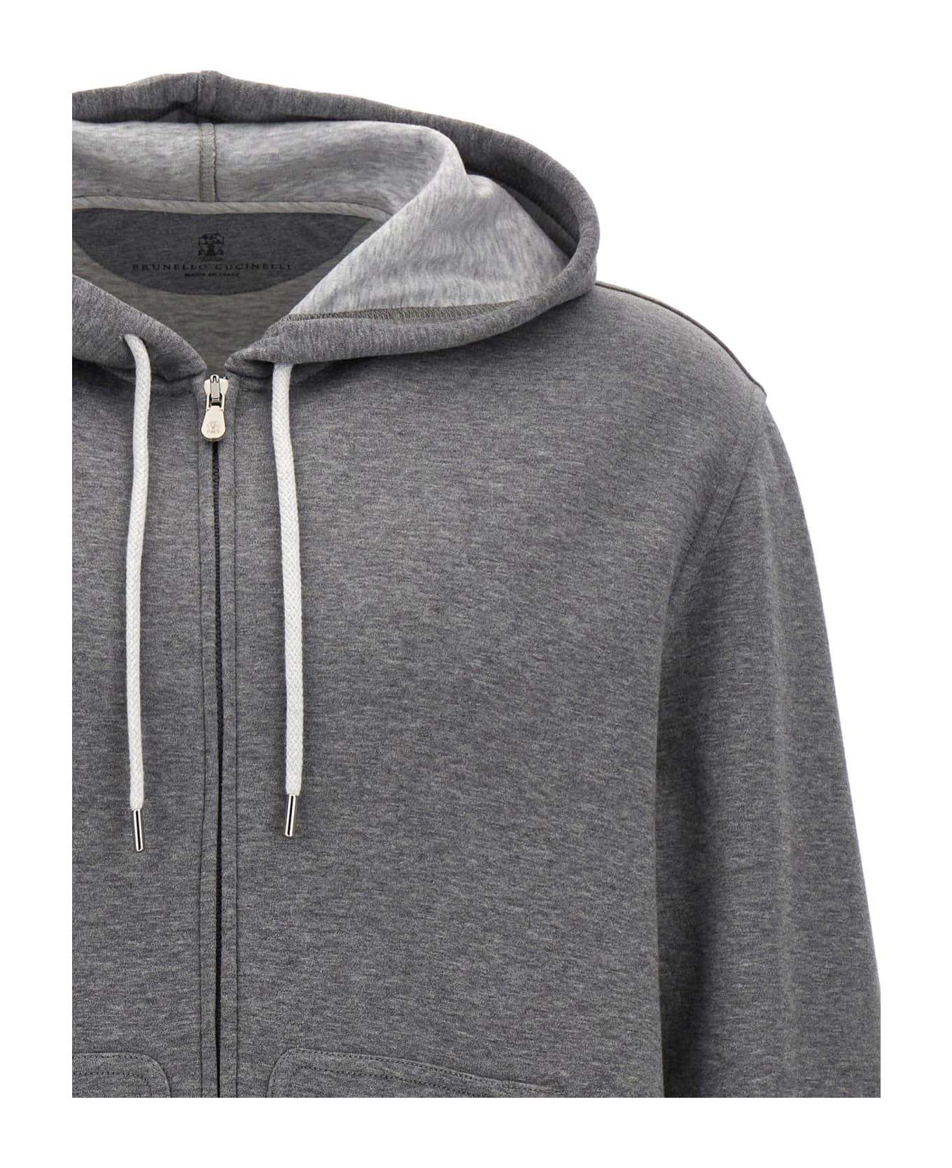 Brunello Cucinelli Hoodie in Grey Size US M / EU 48-50 / 2 - 4 Thumbnail