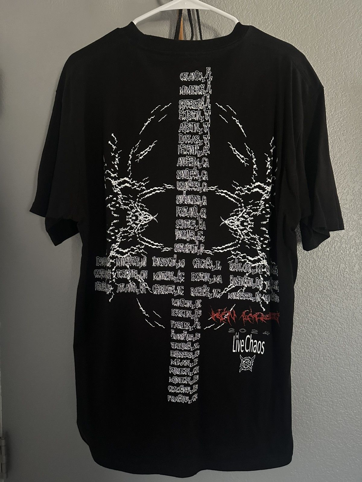 Band Tees Ken Carson a great chaos tour shirt Size US M / EU 48-50 / 2 - 2 Thumbnail